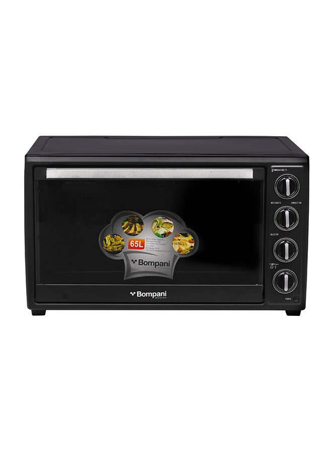 Counter Top Electric Oven With Convection Fan 65 L 2000 W BEO65 Black