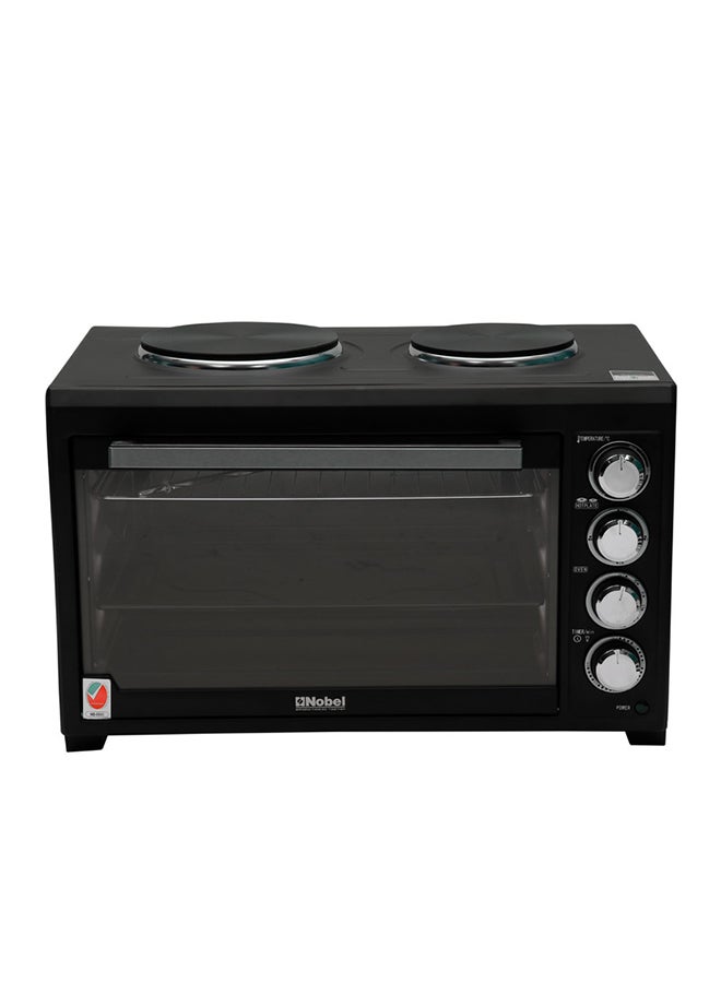 Electric Oven Black Convection Fan 2 Hot Plate Rotisserie NEO50HP 45 L 2000 W NEO50HP Black