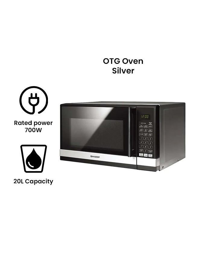 Powerful Microwave Oven 20 L 700 W R-20GHM-SL3 Silver