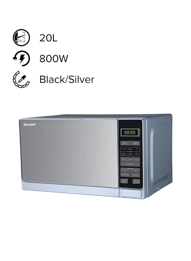 Electric Microwave Oven 20 L 800 W R20MT(S) Black/Silver