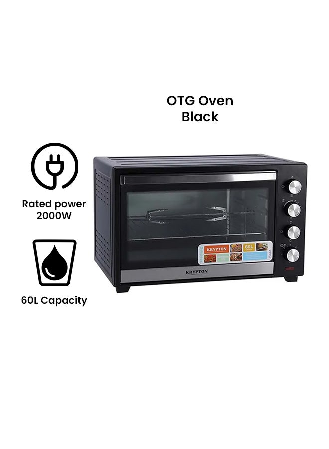 Electric Kitchen Oven 60 L 2000 W KNO5322 Black