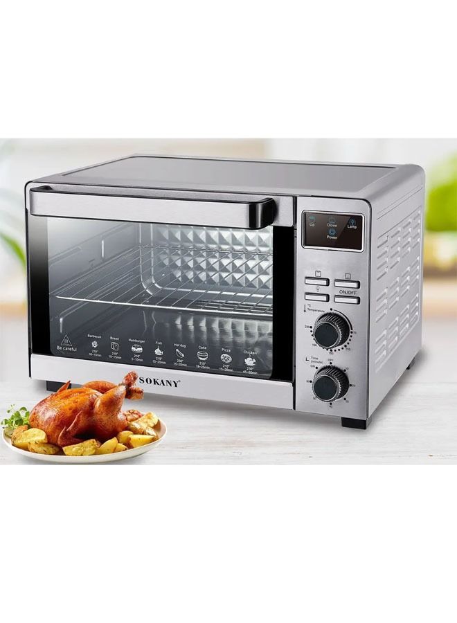 Mini Electric Portable Toaster Oven With Built-In Light