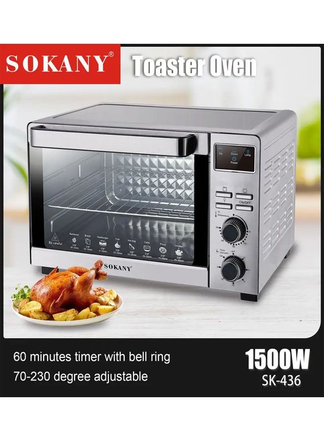 Mini Electric Portable Toaster Oven With Built-In Light