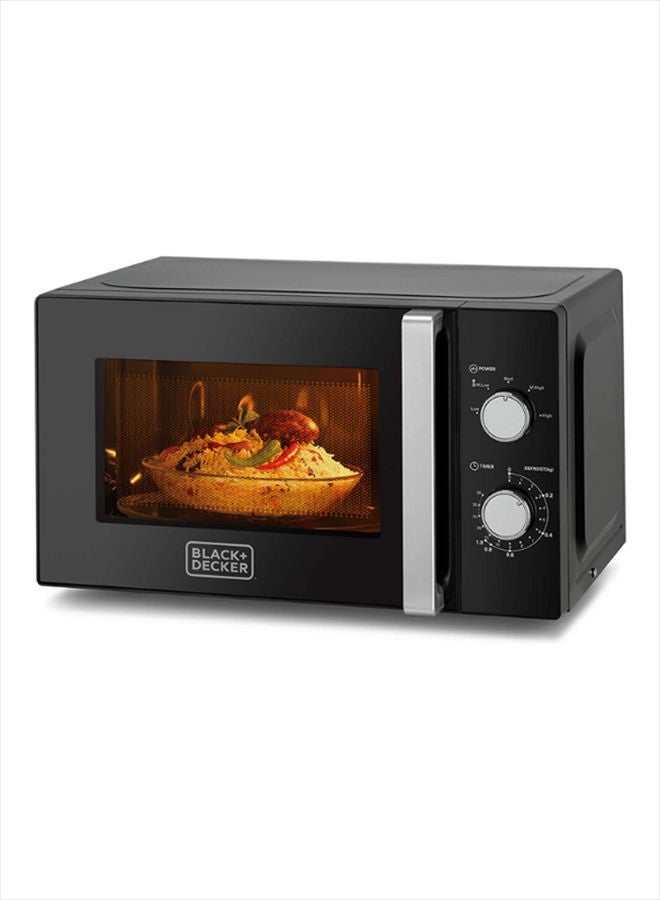 20L Microwave With Chrome Finish Multiple Timer Options 5 Power Levels, 35 Min Timer, Cooking End Signal For Even Cooking/Heating, Defrost Function 20 L 700 W MZ2010P-B5 Black/Silver