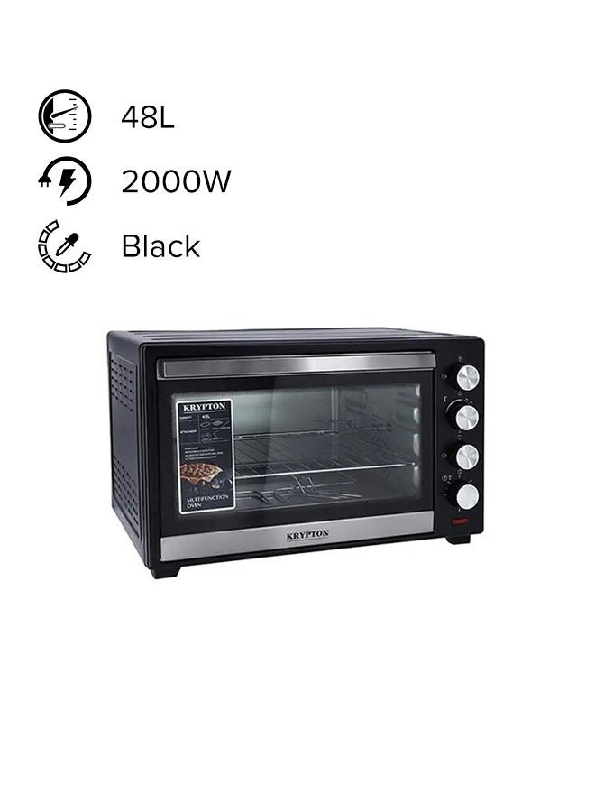 Electric Oven With Rotisserie And Convection 48 L 2000 W KNO6097 Black