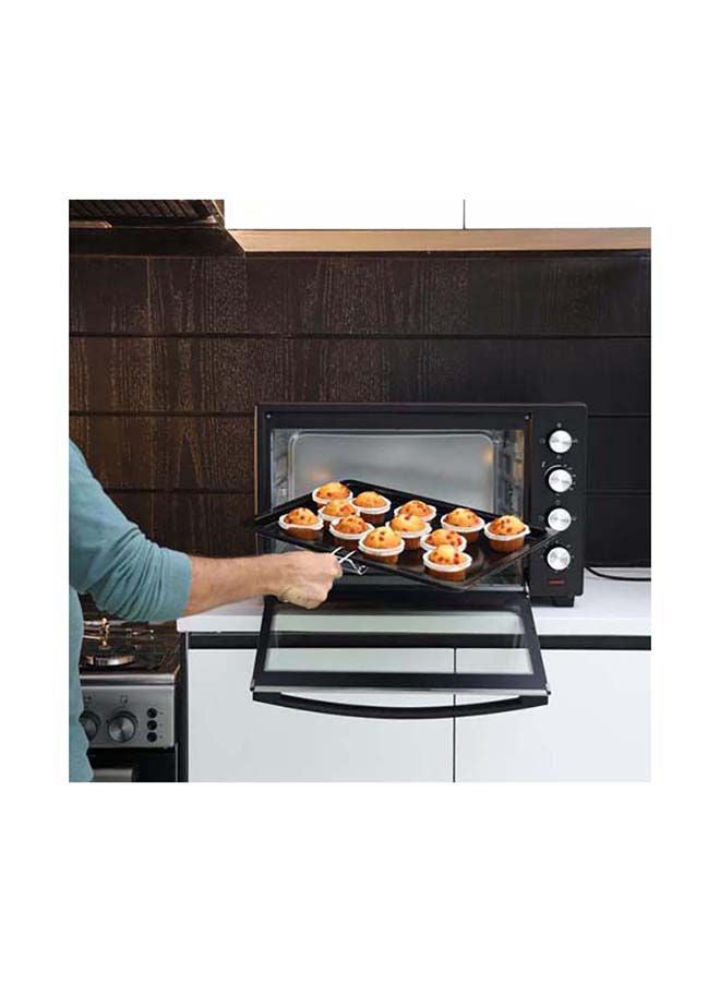 Electric Oven With Rotisserie And Convection 48 L 2000 W KNO6097 Black