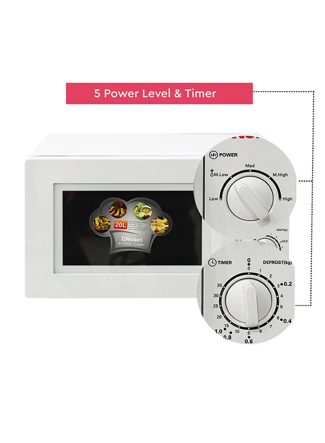 Microwave Oven White 20 Litres Manual NMO20 20 L 800 W NMO20 White