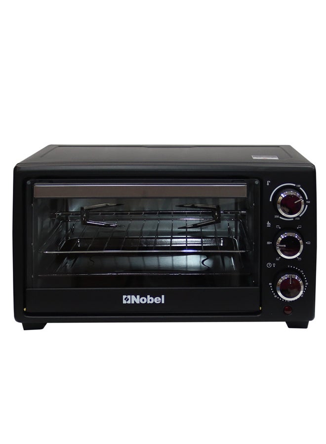Electric Oven 18 Litres Capacity, 100-250℃ Temperature Control, 60 Minutes Timer, Rotisserie, Inner Lamp, Stainless Steel Heating Element 18 L 1280 W NEO20 Black