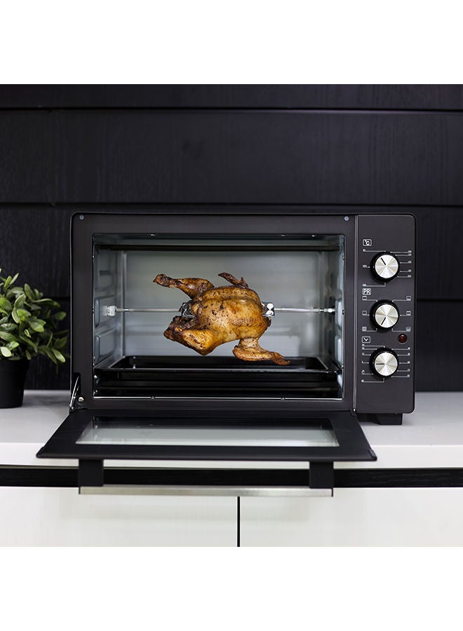 Electric  Oven With Rotisserie , Grill Function And Power Indicator Light , 90 Mins Timer & Shut Off Bell 30 L 1600 W KNO5324 Black