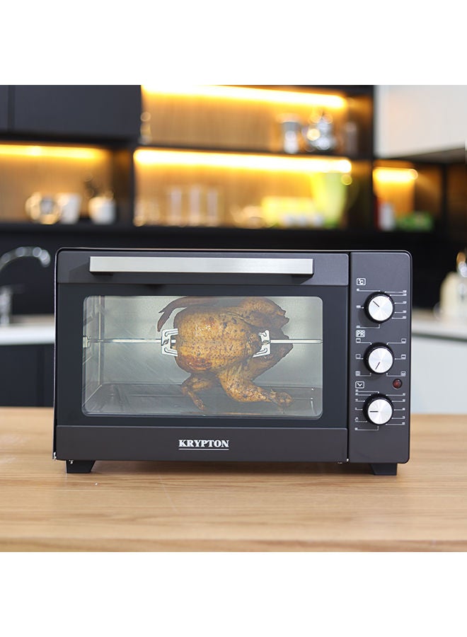 Electric  Oven With Rotisserie , Grill Function And Power Indicator Light , 90 Mins Timer & Shut Off Bell 30 L 1600 W KNO5324 Black