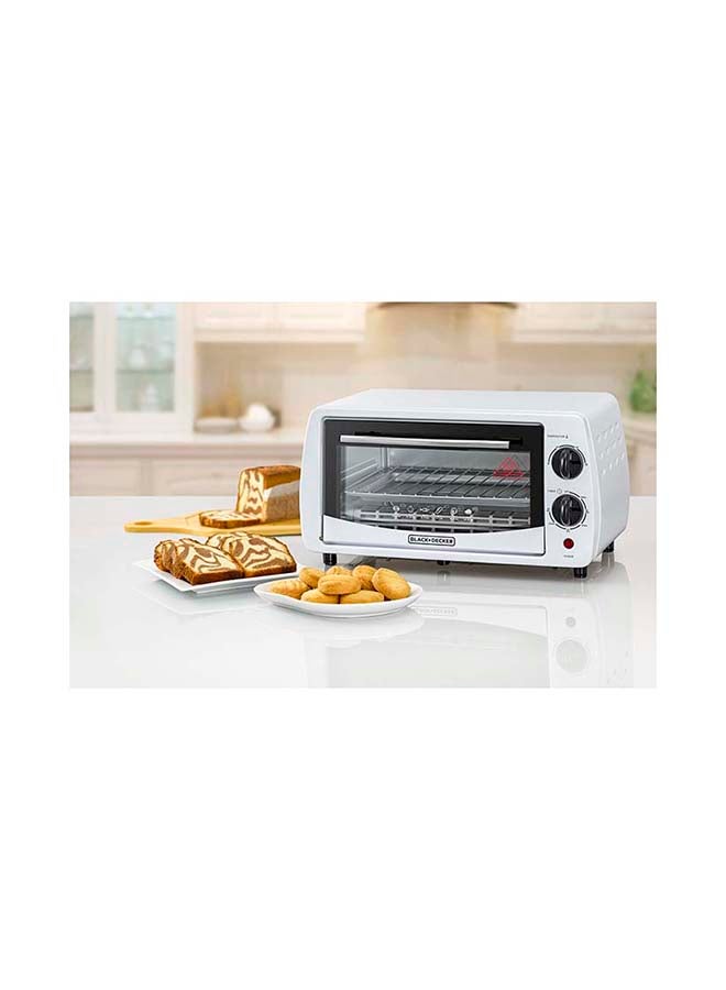 Electric Oven Multifunction With Double Glass For Toasting/Baking/Broiling 9 L 800 W TRO9DG-B5 White