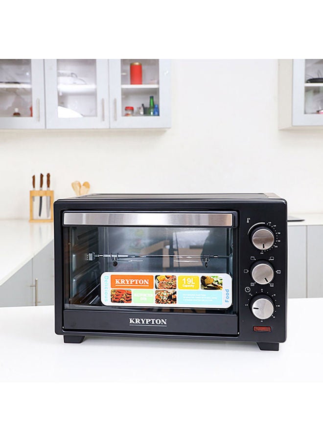 Electric Oven 6 Power Levels And 60 Minute Timer 19 L 1380 W KNO6096 Black/Silver/Clear