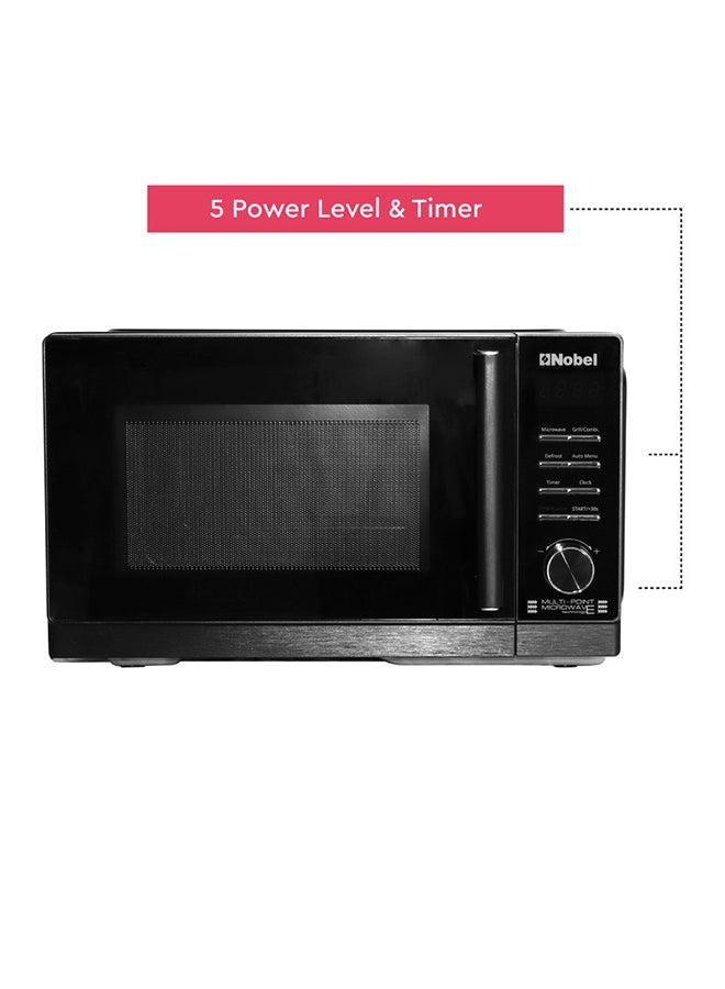 Microwave Oven Manual 25 L 1450 W NMO25 Black