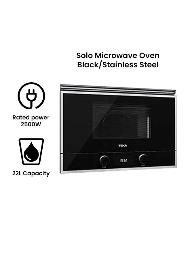 Built-in Microwave With Ceramic Base + Grill 22 L 2500 W 40584300 Black / Stainless Steel