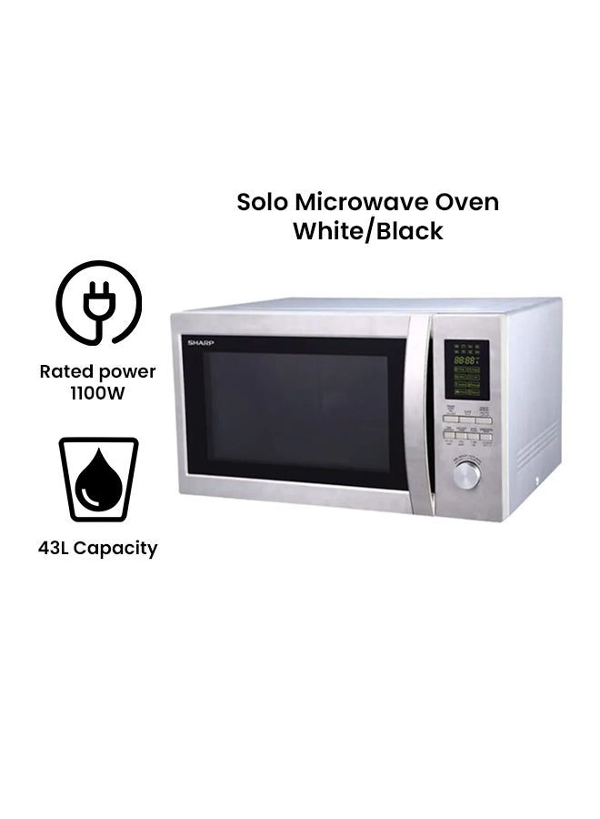 Microwave Oven With Child Lock 43 L 1100 W R-45BT / BR(ST) White/Black