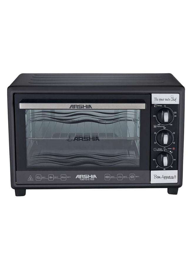Multi-Functional Toaster Oven 35 L 1800 W TO612 Black
