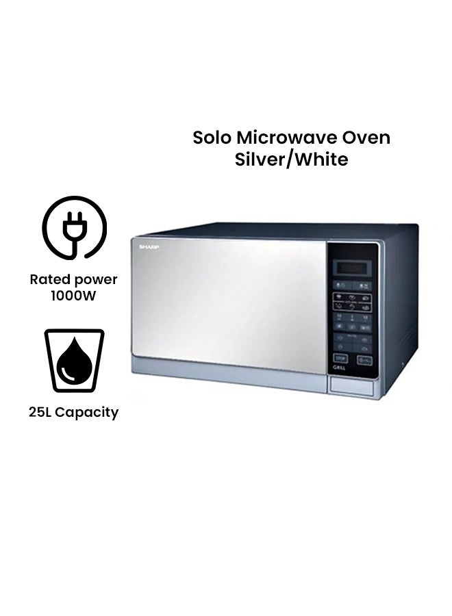 Microwave Oven With Grill 25 L 1000 W R-75MT(S) Silver And White