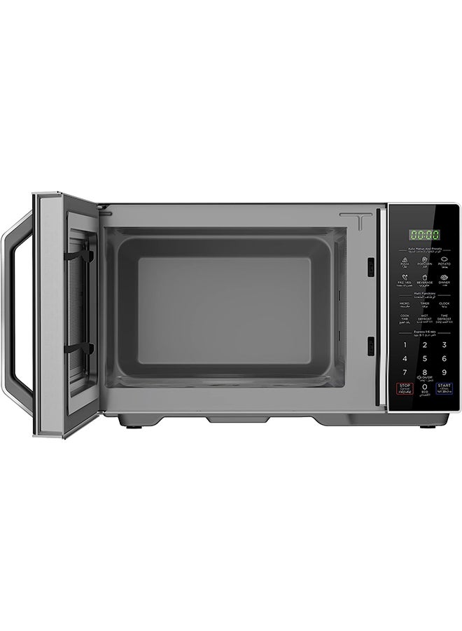 Solo Digital Microwave Oven with 5 Power Levels & 6 Auto menus, Child-Safety-Lock, Fast Reheat, Pull Open Door Handle, Cooking End Signal, Good for Home & Office, EM9P032MX 29 L 900 W EM9P032MX Silver