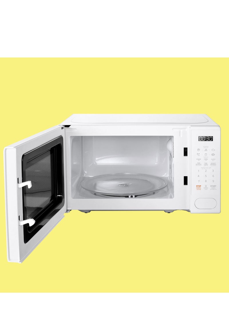 COMFEE Microwave Oven 20L 700W with 6 Cooking Presets Express Cook 11 Power Levels Defrost and Memory Function-White