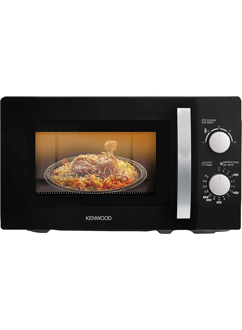 Microwave Oven With 5 Power Levels Defrost Function 35 Minutes Timer 700W 20 L MWM20.000BK Black
