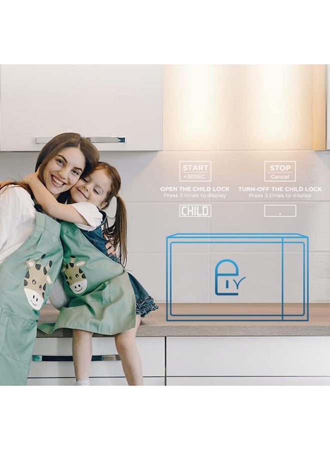 Solo Microwave Oven with 5 Power Levels,Child-Safety-Lock, Defrost Function, 35 Minutes Timer, Fast Reheat, Push Button Door Opening, Good for Home & Office 20 L 700 W MMC21BK Black