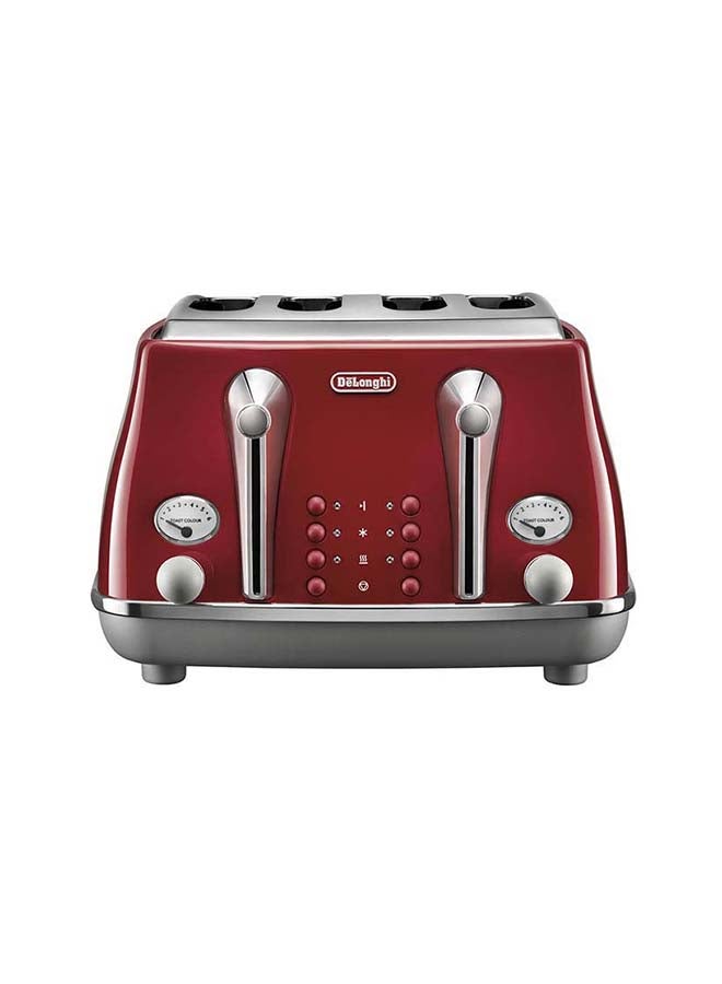 Icona Capitals 4-Slice Toaster 1800 W CTOC4003.R Red