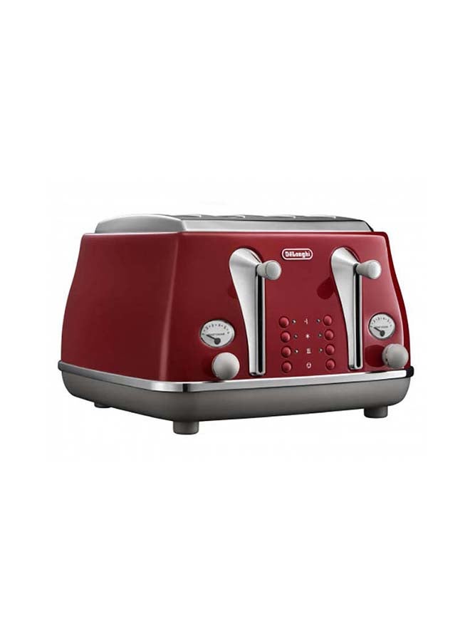 Icona Capitals 4-Slice Toaster 1800 W CTOC4003.R Red