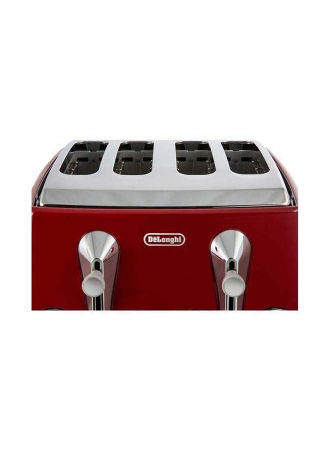 Icona Capitals 4-Slice Toaster 1800 W CTOC4003.R Red