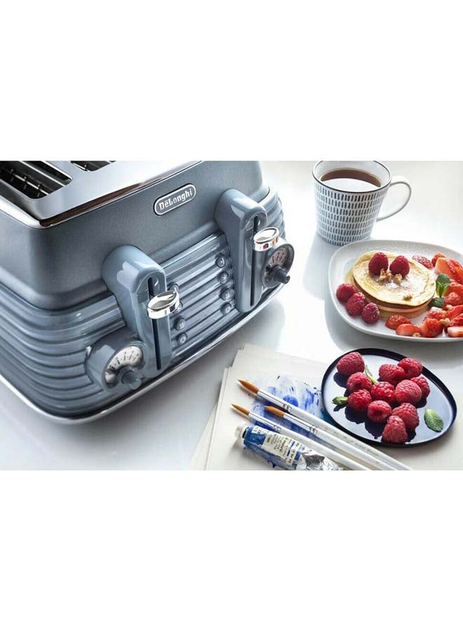 Scolpito 4-Slice Toaster 1800 W CTZS4003.AZ Azure