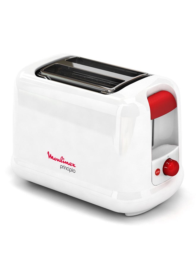 Toaster | Principio | 2 Slots | 850 W | 7 Levels of Toasting | Defrost Function |    2 Years Warranty 850 W LT160127 Red/White
