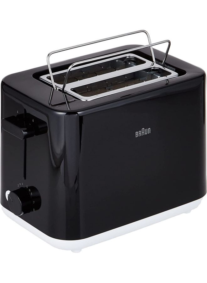Breakfast - Toaster 2 Slots, 8 Browning Settings, Bun Warmer 900.0 W HT 1010 BK Black