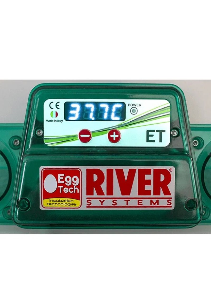 River Solar Incubator Digital 49 Eggs, Automatic Eggtech ET- Solaris Incubator, With Ovolvo Egg Turning Unit And Control Panel (Made in Italy).