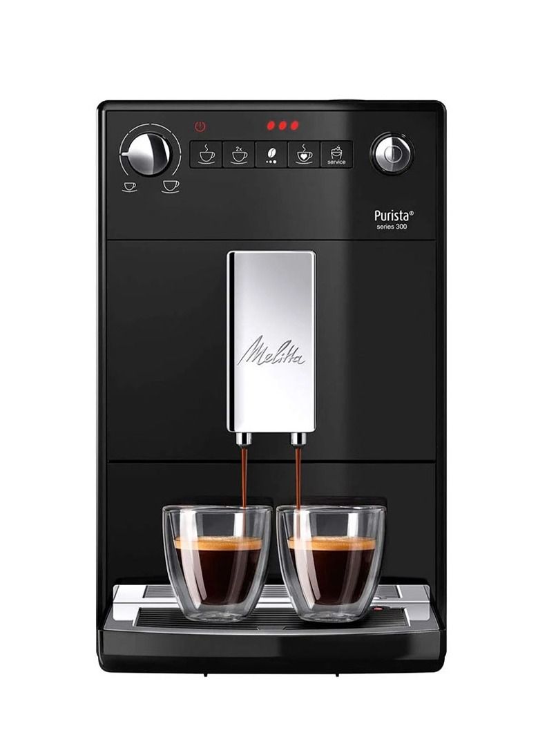PURISTA Automatic Espresso Coffee Machine with Grinder | 2 Years Warranty | Black