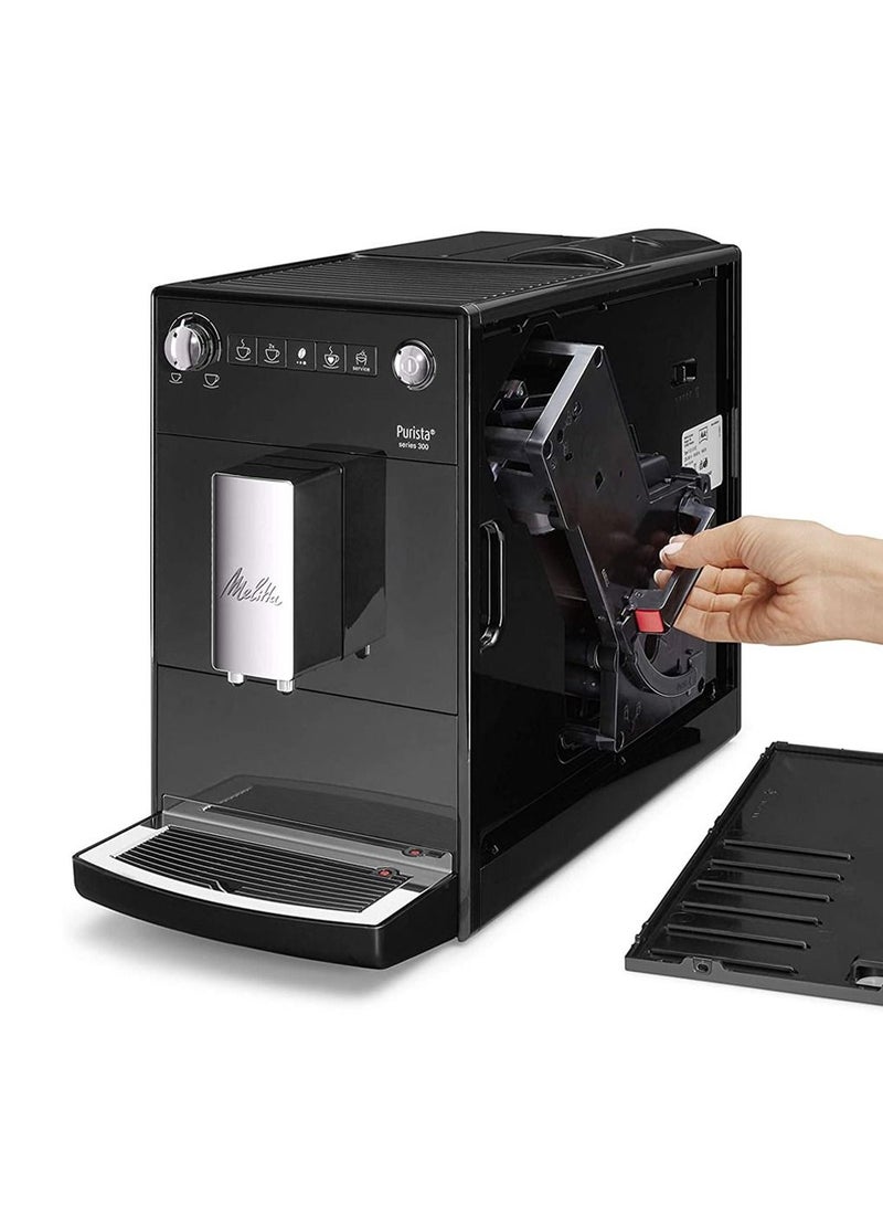 PURISTA Automatic Espresso Coffee Machine with Grinder | 2 Years Warranty | Black
