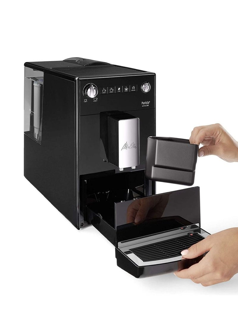 PURISTA Automatic Espresso Coffee Machine with Grinder | 2 Years Warranty | Black