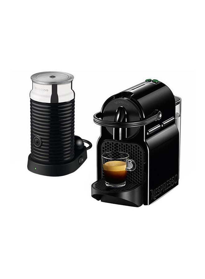 Inissia Coffee Machine + Aeroccino3 Milk Frother 700 ml 1260 W D40BU-BK/EN80.BAE Black