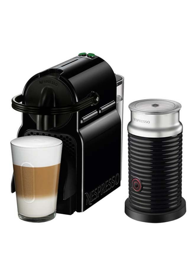 Inissia Coffee Machine + Aeroccino3 Milk Frother 700 ml 1260 W D40BU-BK/EN80.BAE Black