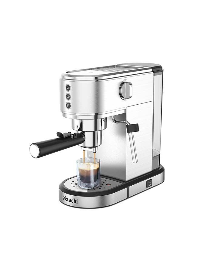 3 In 1 Coffee Make With 20 Bar Italian ULKA Pump 1.0 L 1350.0 W NL-COF-7064-ST Grey