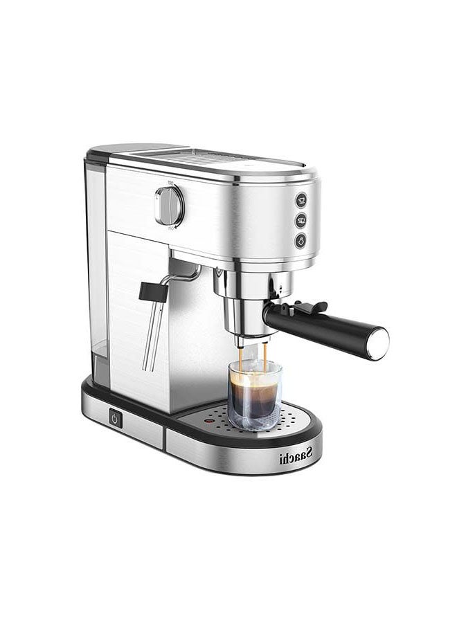 3 In 1 Coffee Make With 20 Bar Italian ULKA Pump 1.0 L 1350.0 W NL-COF-7064-ST Grey