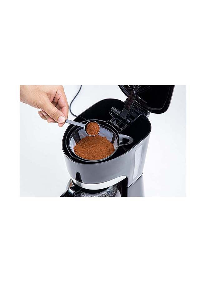 Coffee Maker, Filter Coffee Machine, | High Temperature Glass Carafe | Keep Warm & Anti-Drip Function | Reusable Filter | On/ Off Switch with Indicator Light 1.5 L 850 W GCM6103 Black/Clear