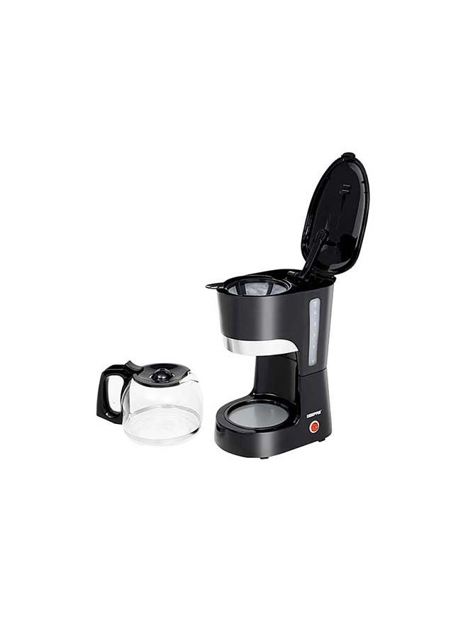 Coffee Maker, Filter Coffee Machine, | High Temperature Glass Carafe | Keep Warm & Anti-Drip Function | Reusable Filter | On/ Off Switch with Indicator Light 1.5 L 850 W GCM6103 Black/Clear