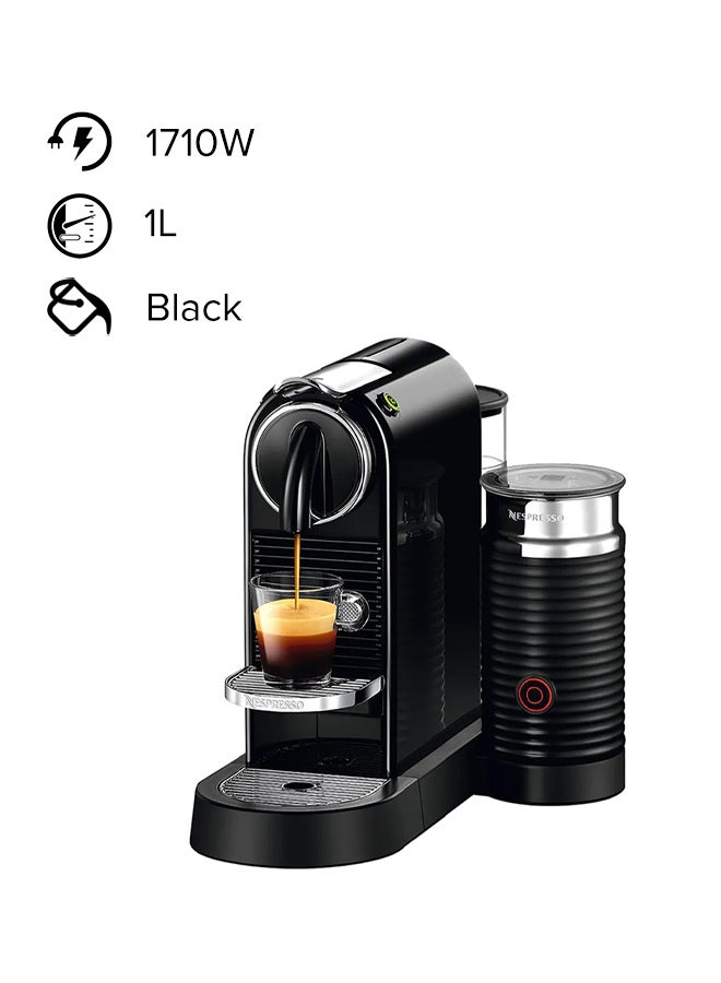Citiz And Milk Coffee Machine 1.0 L 1710.0 W D123BK Black