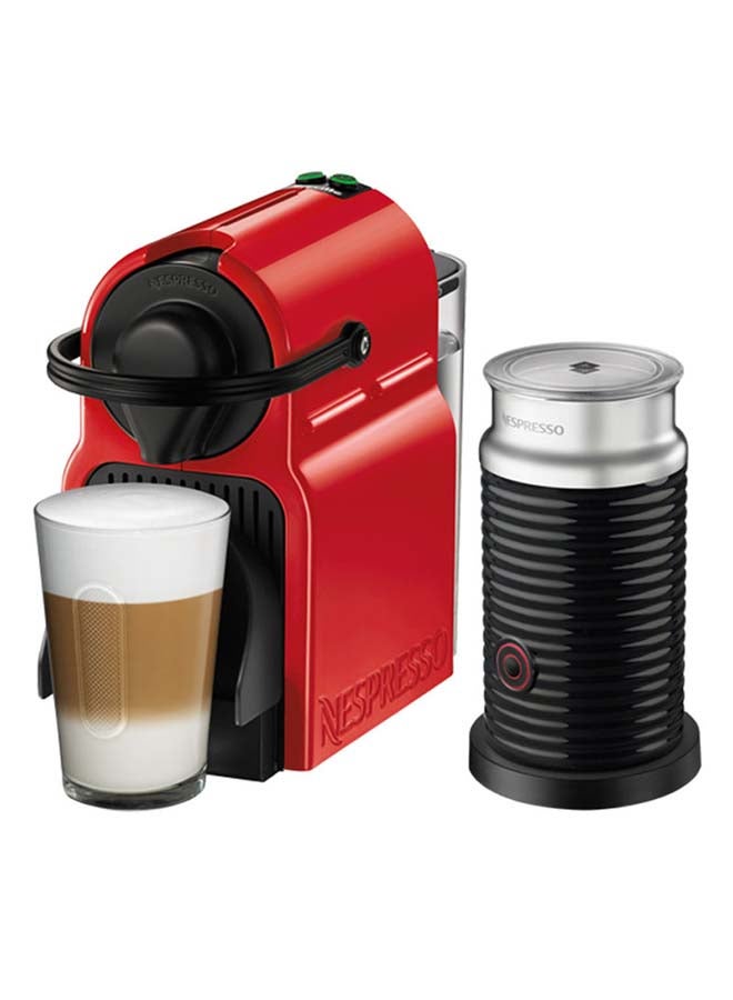 Inissia Bundle Coffee Machine 1260.0 W C40BU-RE Black/Silver/Red