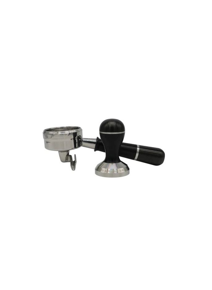 Pesado Spouted Portafilter with Tamper Precision Set - Black & Black