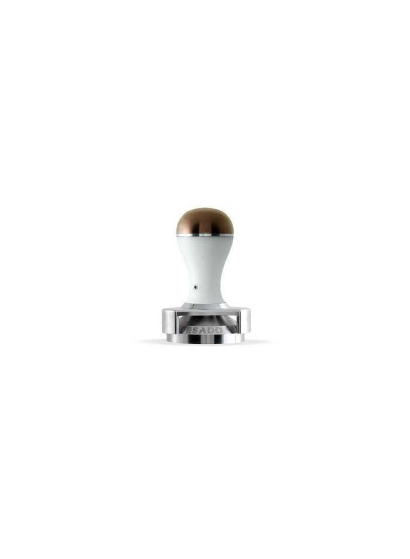 Pesado Tamper w/ Depth Adjuster - White & Bronze