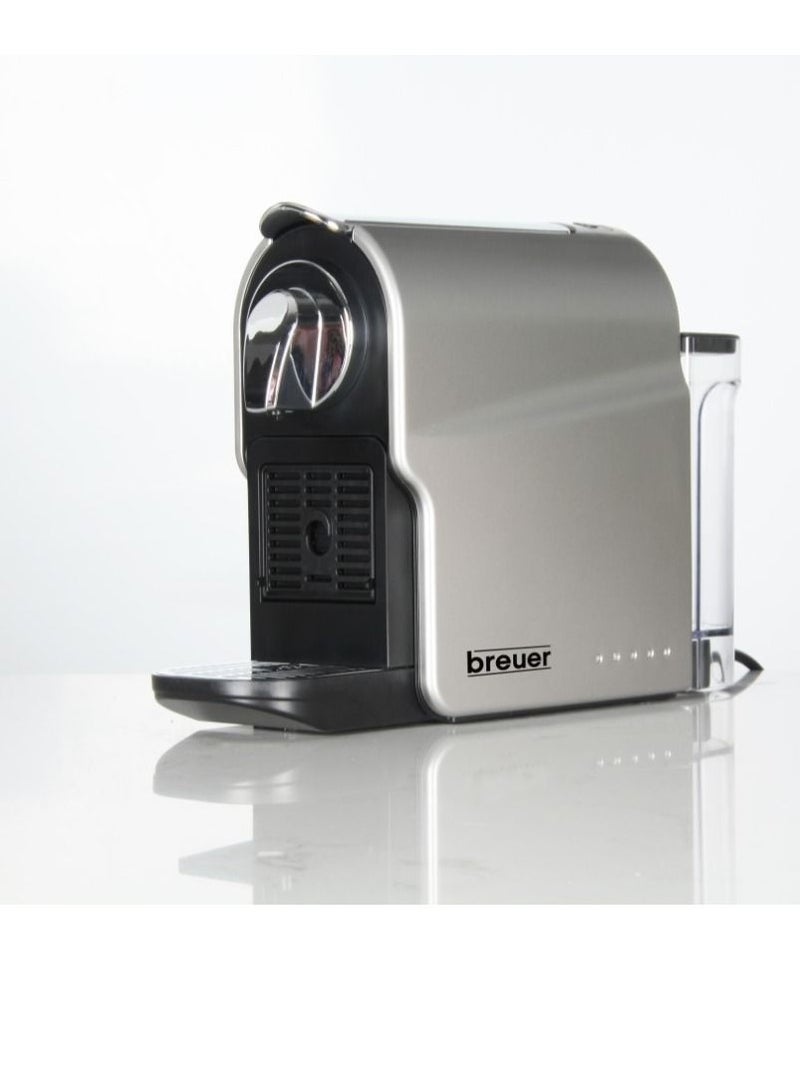 Breuer Nespresso Capsule Compatible Coffee Machine-Silver