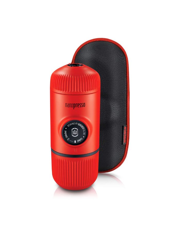 Nanopresso Portable Espresso Maker with Protective Case Lava Red Lava Red
