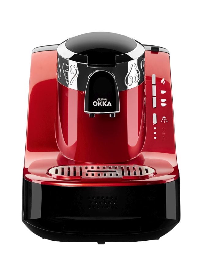 Fully Automatic Professional Electric Turkish Coffee Maker 710 W OK002 Red/Chrome