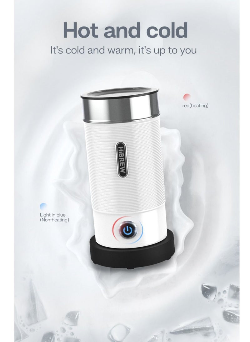 HiBREW Handheld Automatic Hot and Cold Multifunctional for Latte Cappuccino Foam Coffee Electric Milk Frother