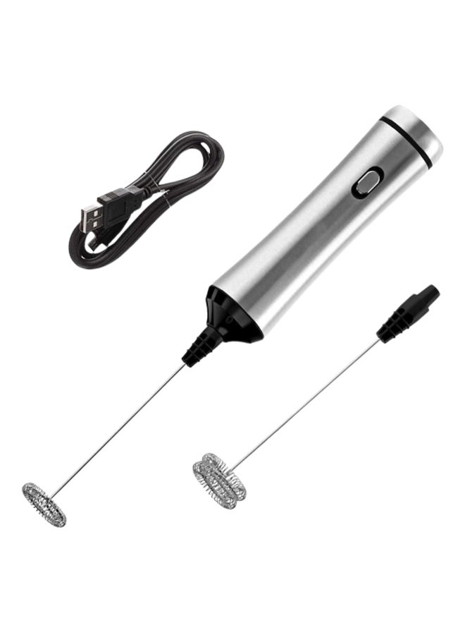 Stainless Steel Electric Milk Frother With Usb Chargeable MF11141 Silver